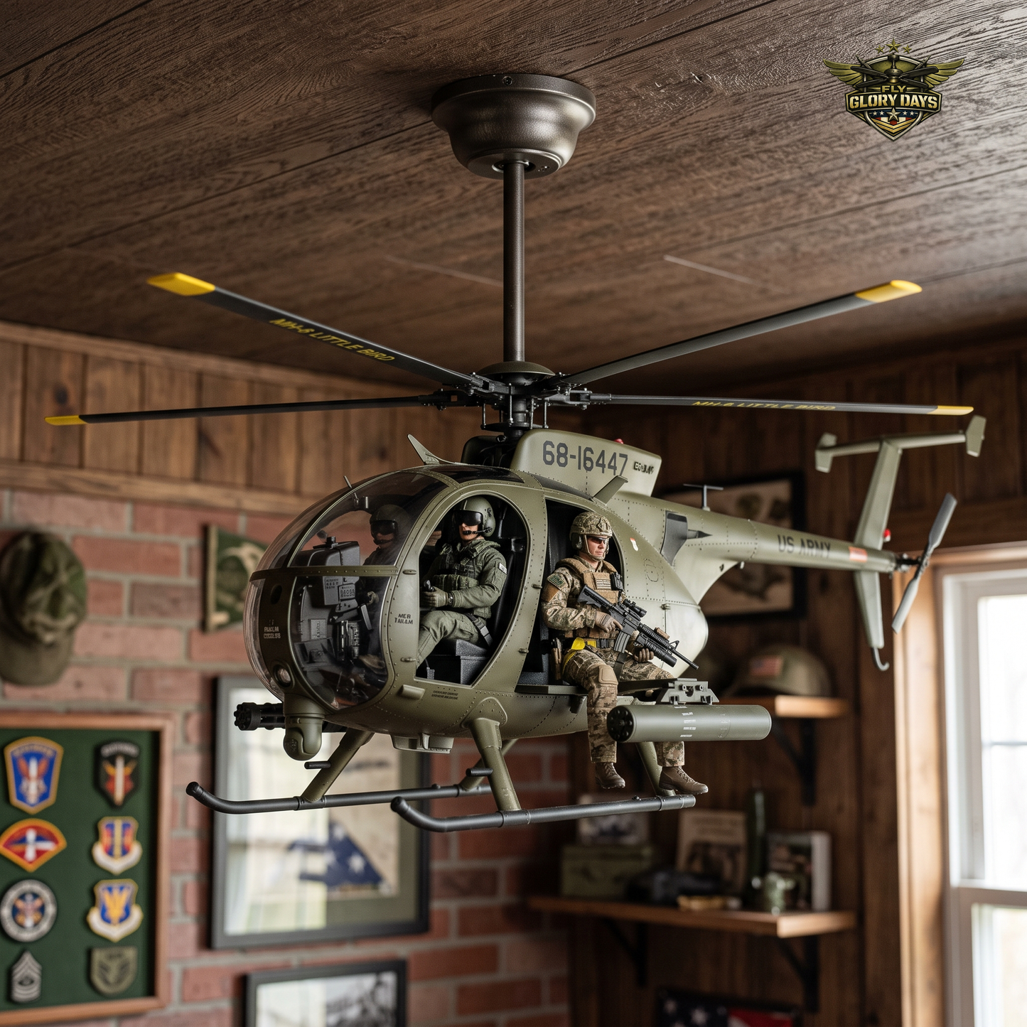 Gunner Edition helicopter ceiling fan